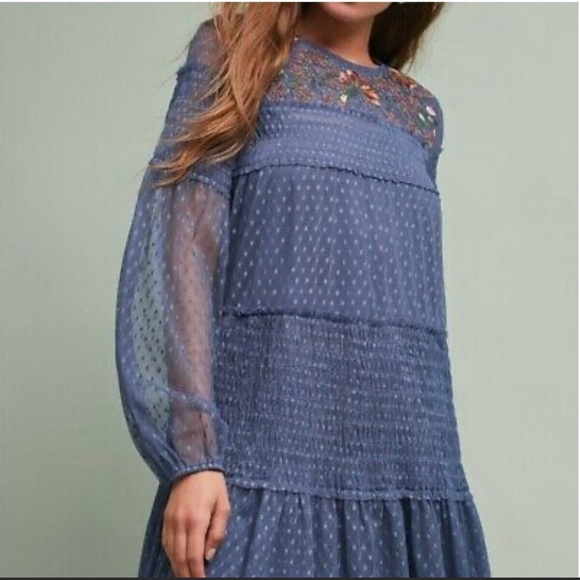 Anthropologie Maeve Samara Enmesh Tunic Dress - Picture 2 of 5